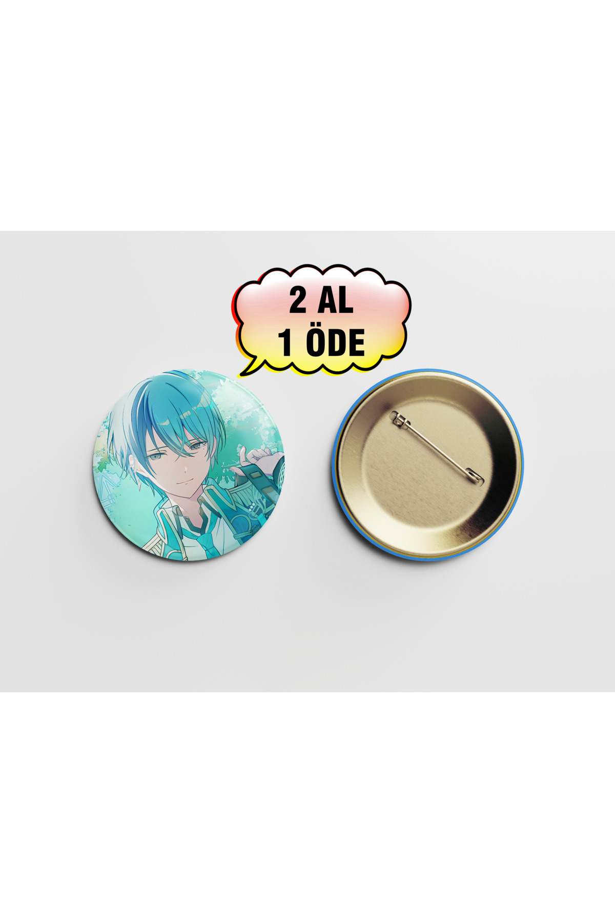 Project Sekai Aoyagi Toya 1 adet 44mm Arkası İğneli Buton Rozet