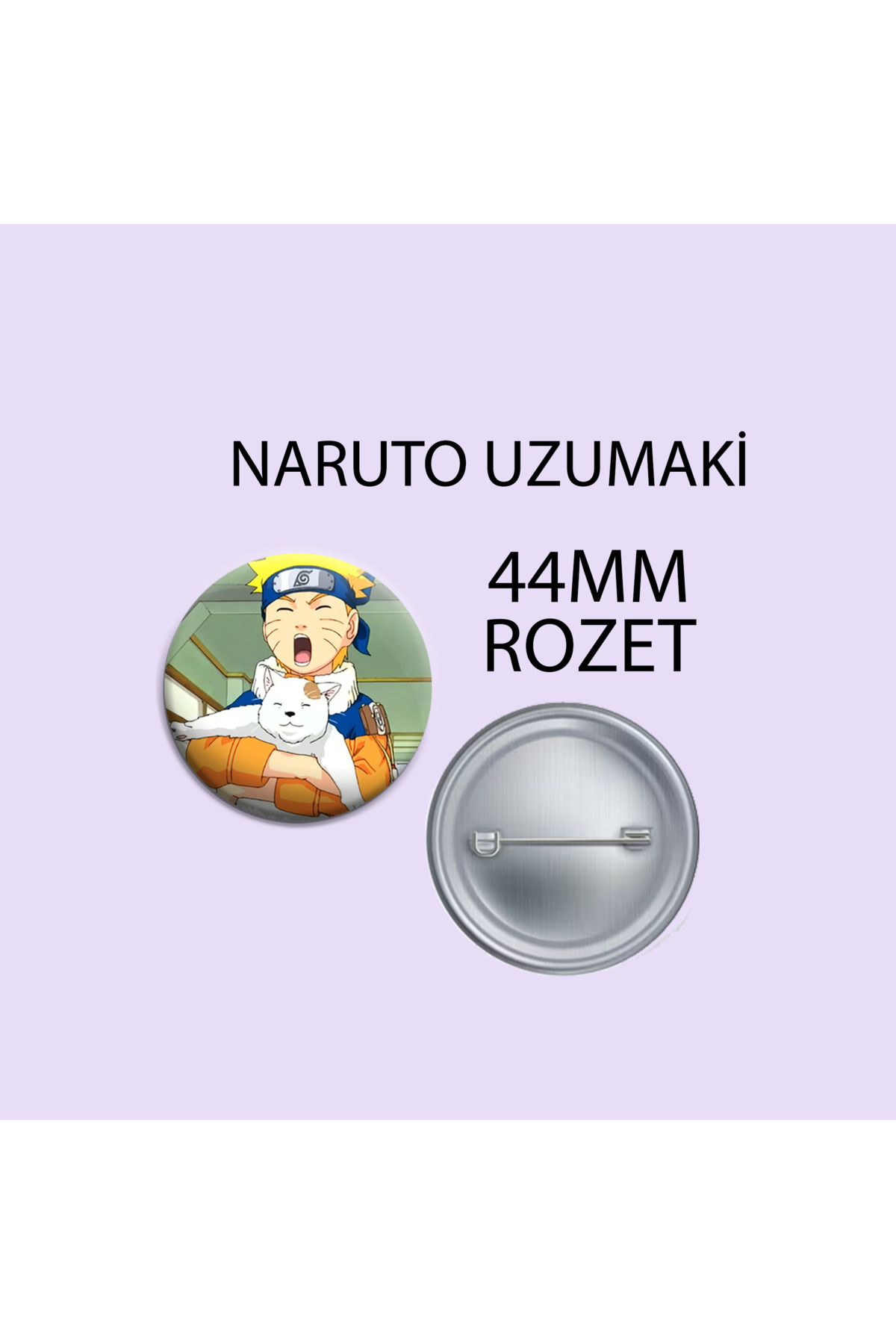 Naruto Uzumaki Anime 1 ADET 44MM BUTON ROZET- Anime Rozet