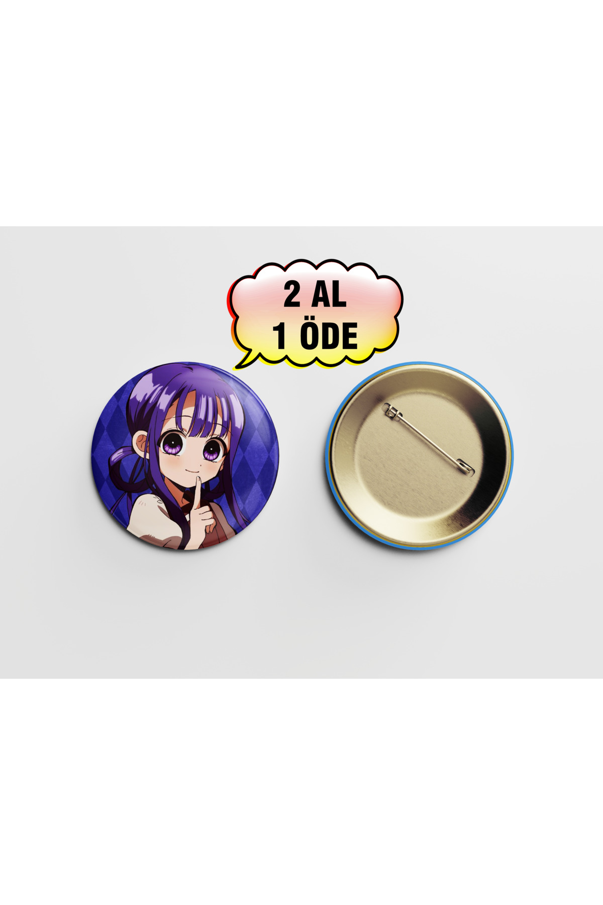 Toilet-bound Hanako-kun Aoi Akane 1 adet 44mm Arkası İğneli Buton Rozet