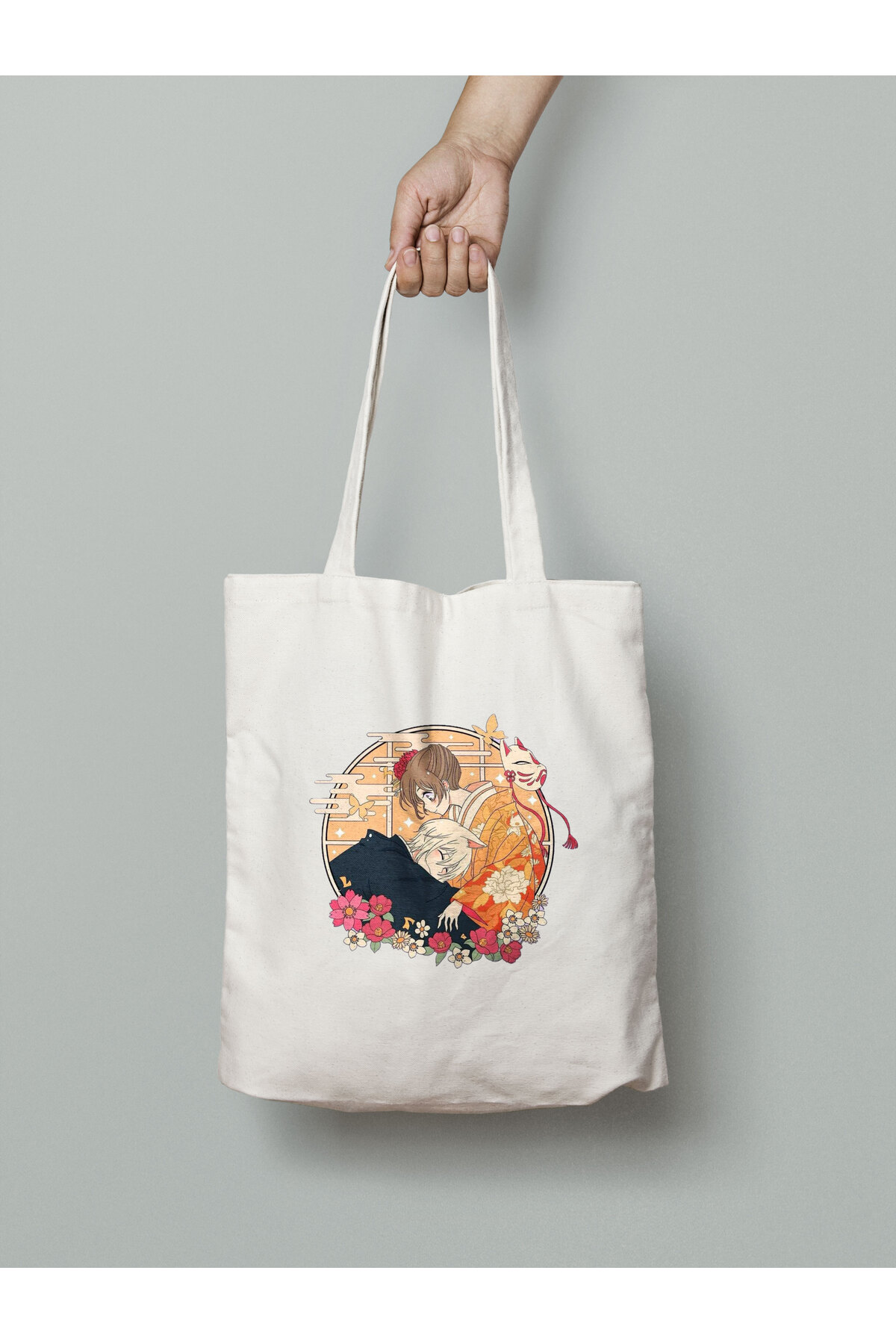 Kamisama Kiss Kamisama Hajimemashita Tomoe x Nanami Bez Çanta 35x40cm - Tote Bag