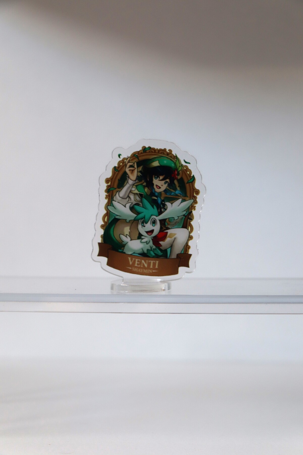 Genshin Venti 5-6 CM Figür Stand - Anime Kare Şeklinde Figür Oyuncak