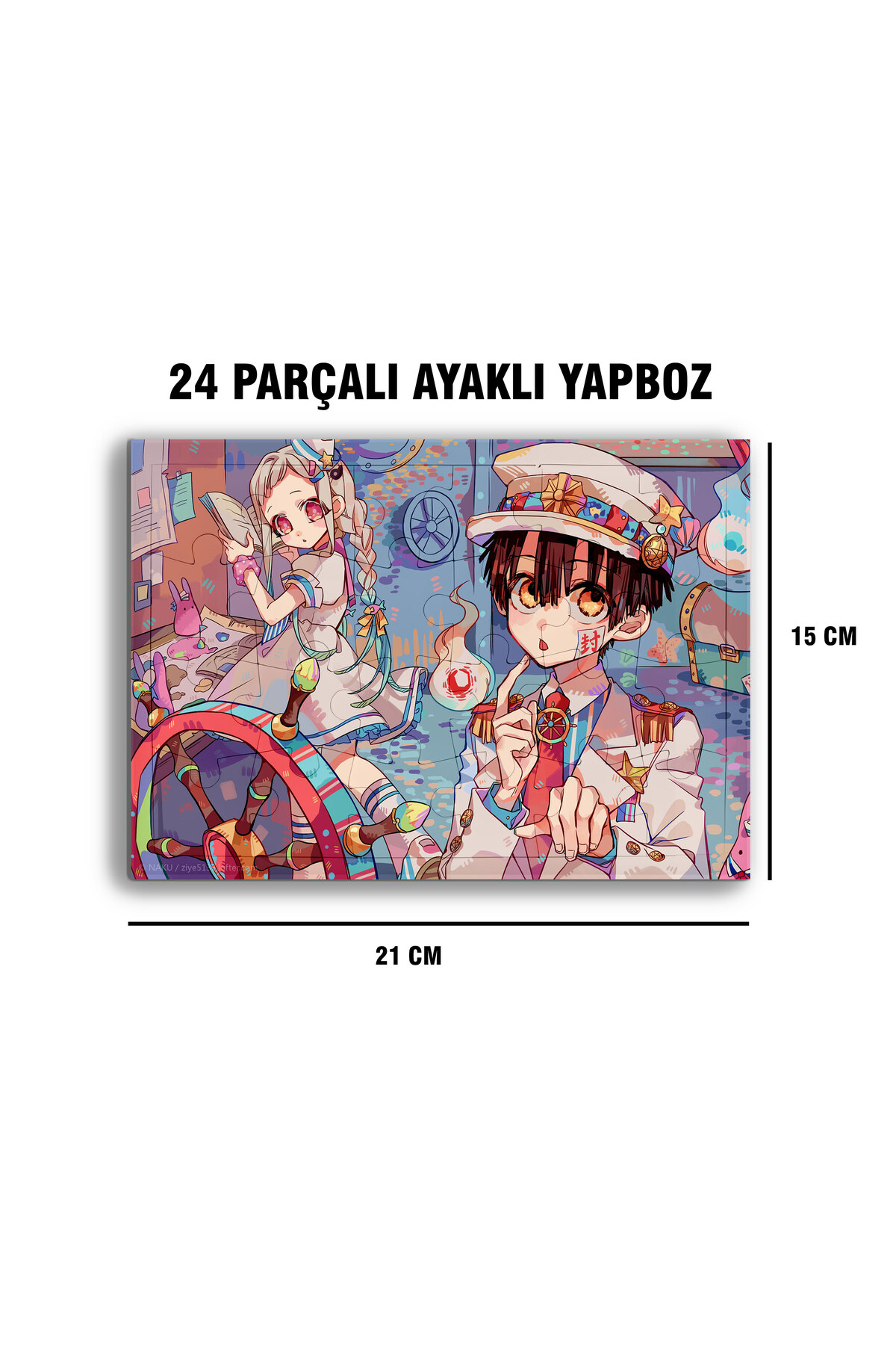 Toilet-bound Hanako-kun Çerçeve Puzzle - A5 - 24 parçalı ayaklı yapboz