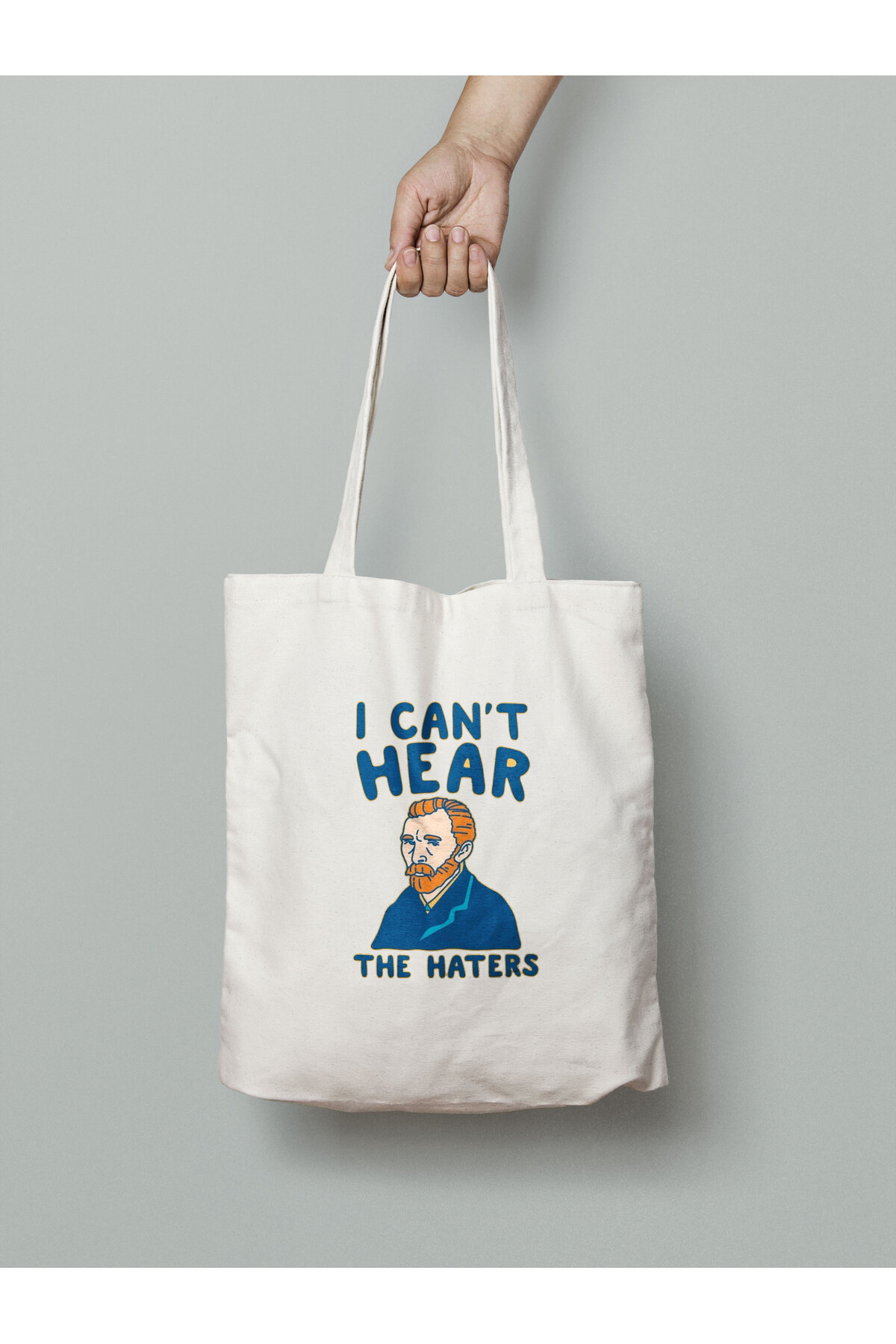 Vincent Van Gogh I cant hear the haters Bez Çanta 35x40 cm - Tote Bag