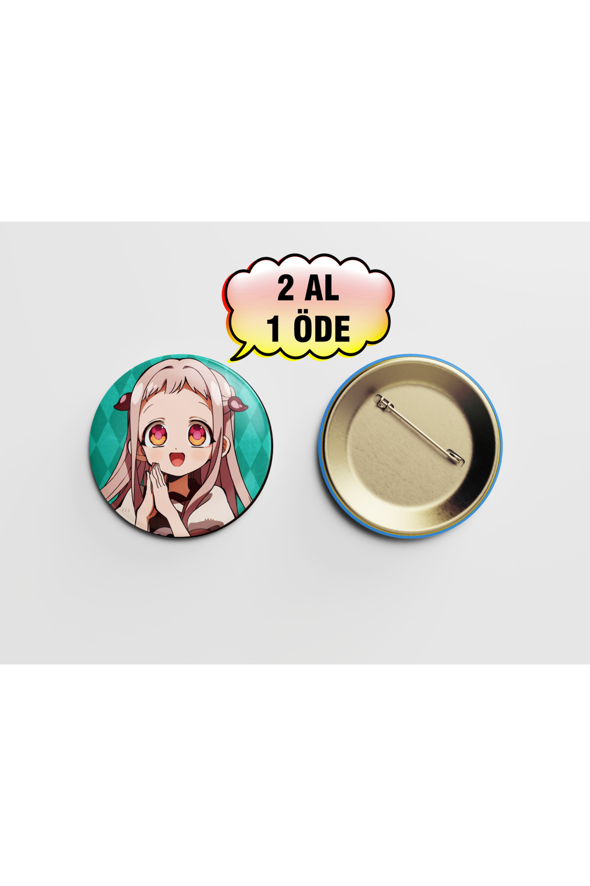 Toilet-bound Hanako-kun Nene Yashiro 1 adet 44mm Arkası İğneli Buton Rozet