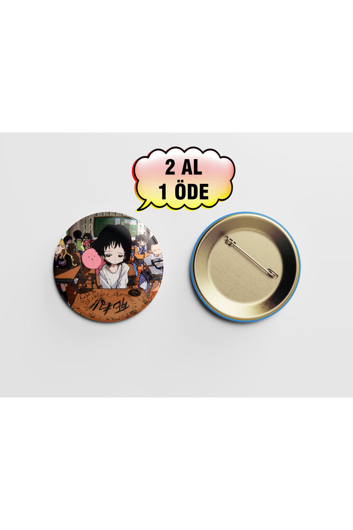 Takopi's Original Sin Kuze 1 adet 44mm iğneli buton rozet