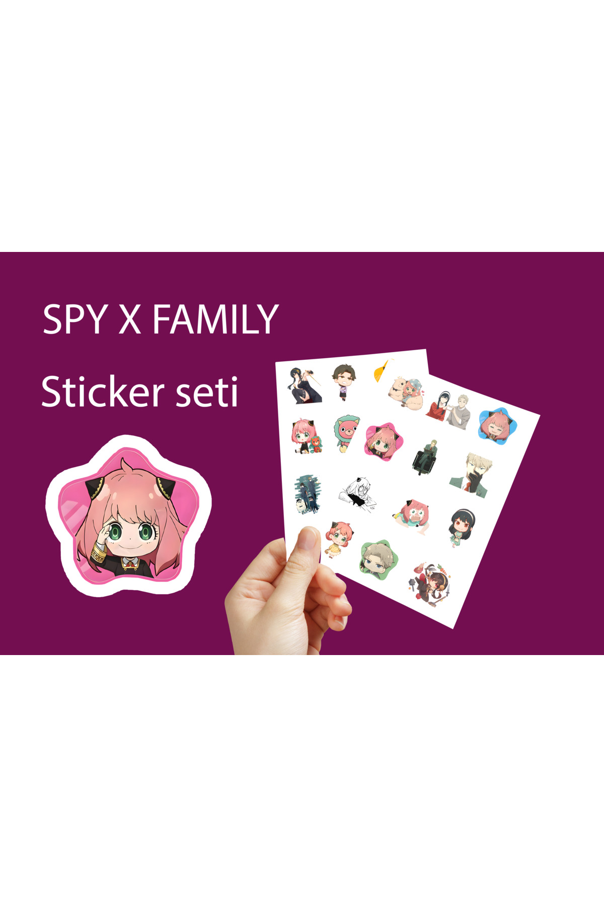 SPY x FAMILY 3,5CM Sticker Seti - Anime Sticker