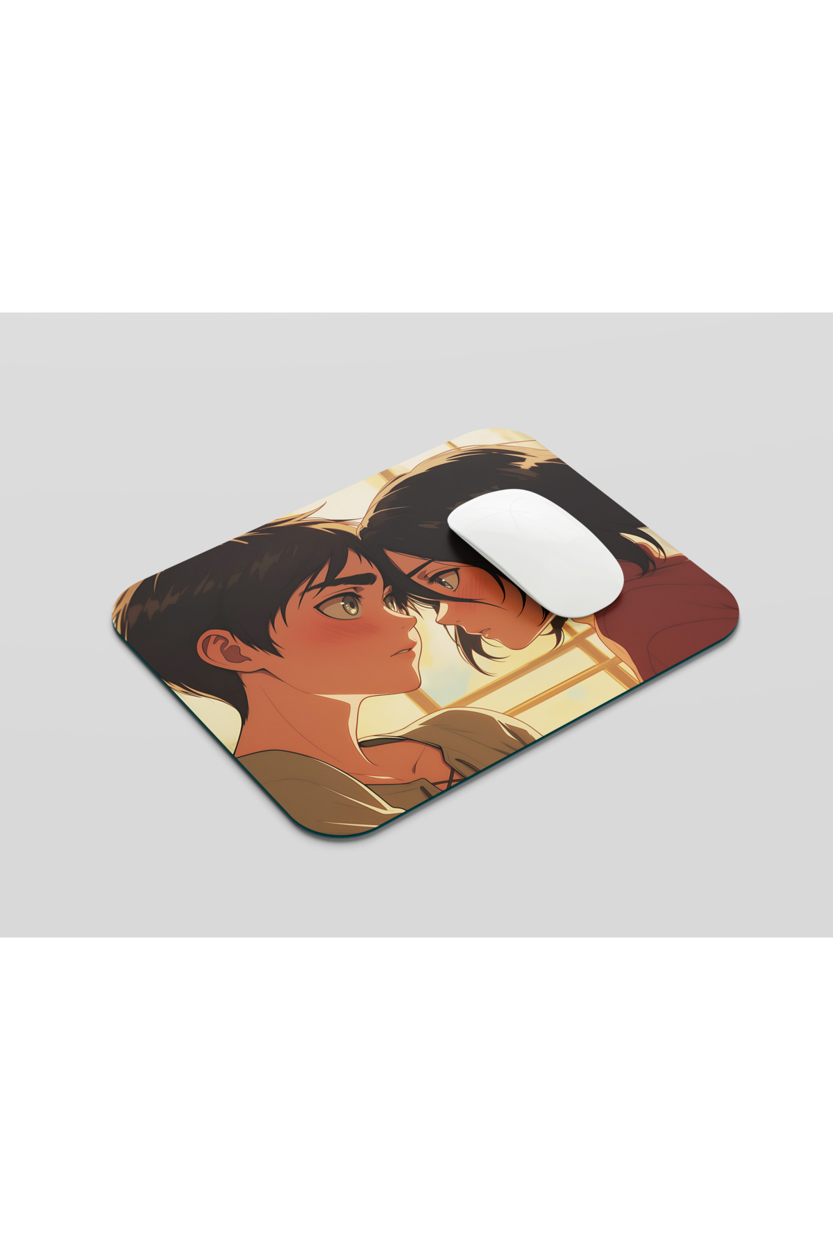 Attack on Titan Eren Jaegar x Mikasa Ackermann Mousepad - 22 x 18 cm - Anime