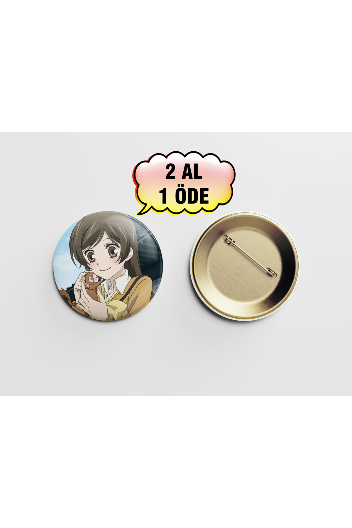 Kamisama Kiss Nanami Sevimli 1 adet Rozet 44MM - İğneli Buton Rozet
