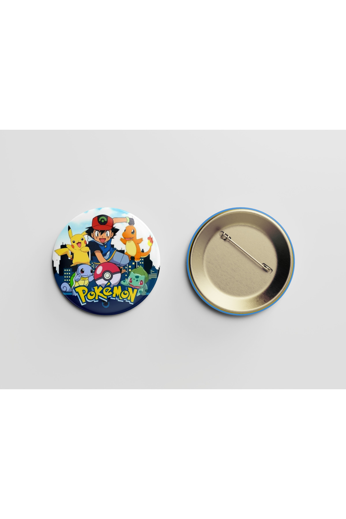 Pokemon 44m İğneli Buton Rozet - Anime