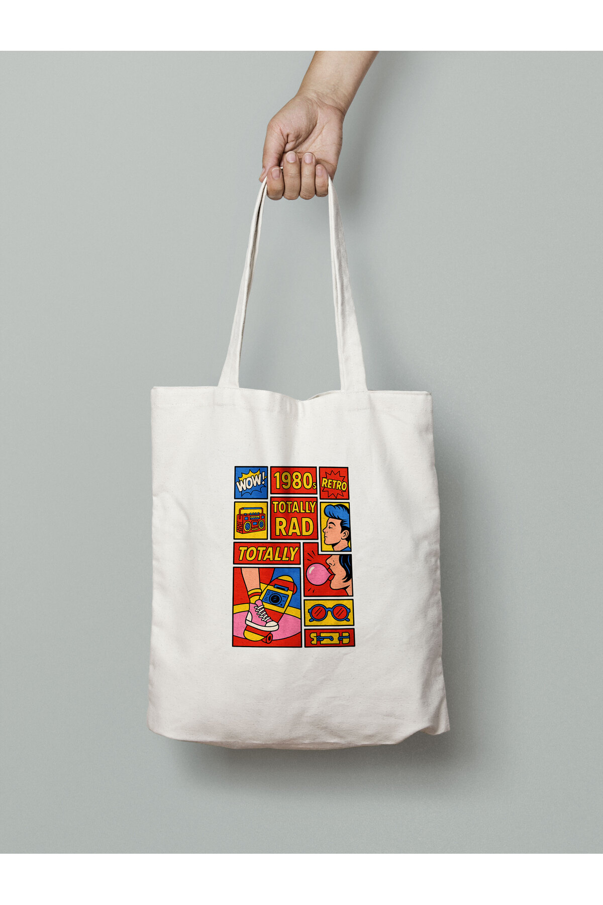 80'ler Vibe - Bez çanta - 35x40 cm - Tote Bag- Nostaljik