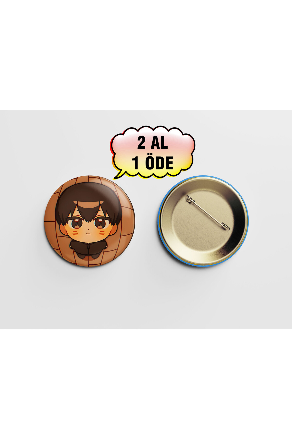Haikyuu! Tobio Kageyama 44mm İğneli Rozet Çanta Süsü Aksesuar -anime