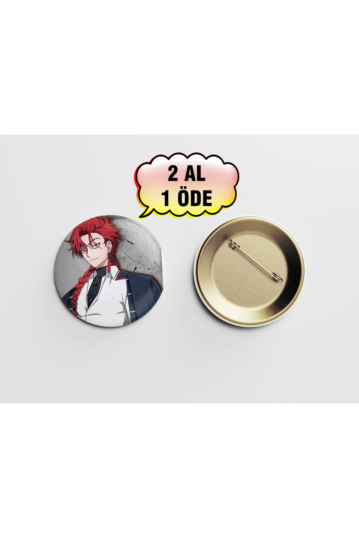 Link Click Vein 1 Adet 44mm Arkası Iğneli Buton Rozet - Anime Rozet