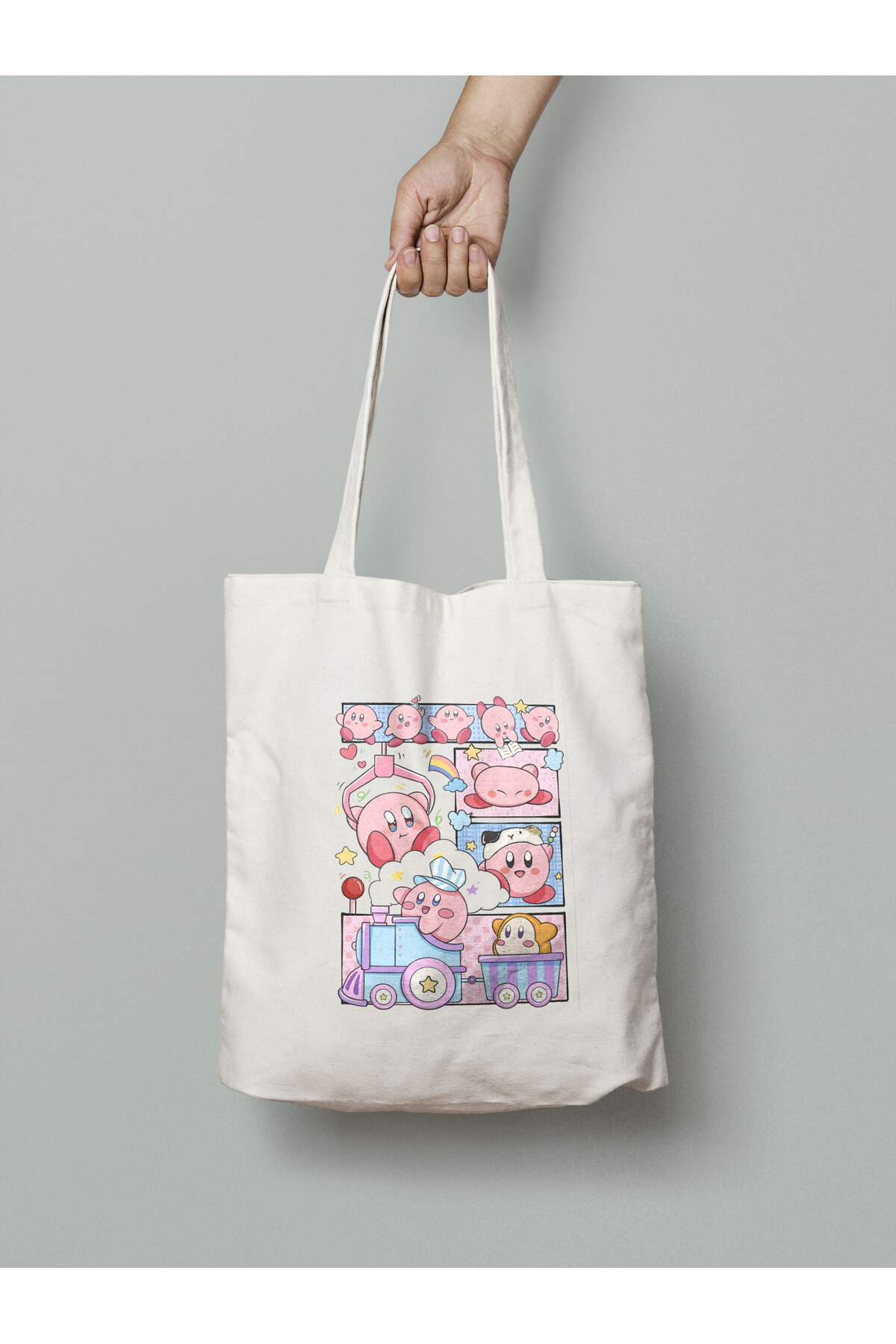 Kirby Bez Çanta 35x40cm - Anime Çanta - Tote Bag