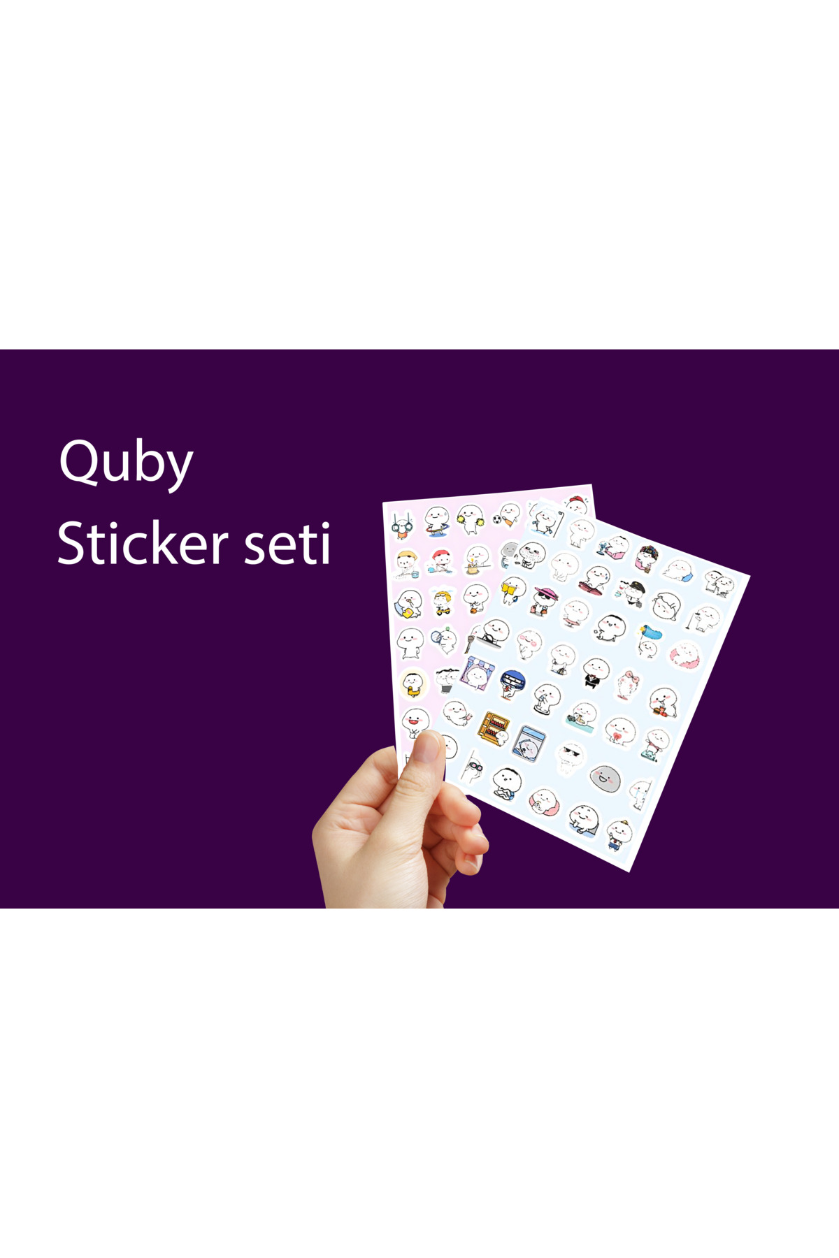 Bullet Journal - Mood Quby Sticker Seti 84adet sticker 2cm