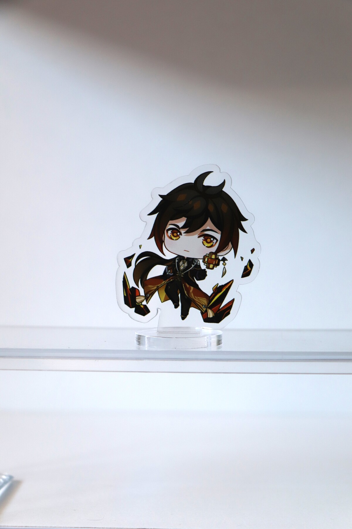 Genshin Zhongli Sevimli 5-6 cm boyut Oyuncak Figür - Anime Figür Stand