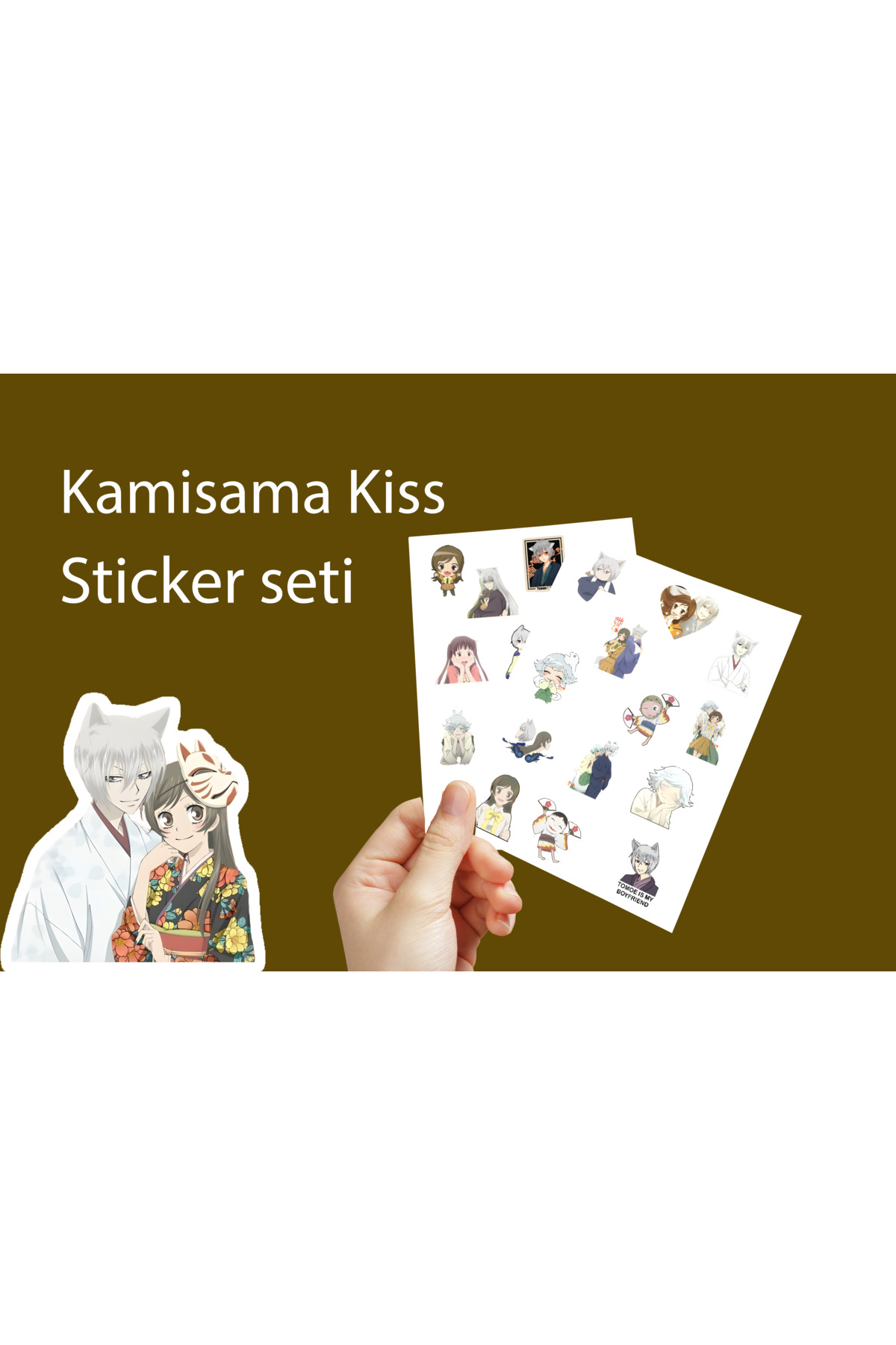 Kamisama Kiss Nanami Tomoe 26 adet 3,5cm Sticker - Anime sticker