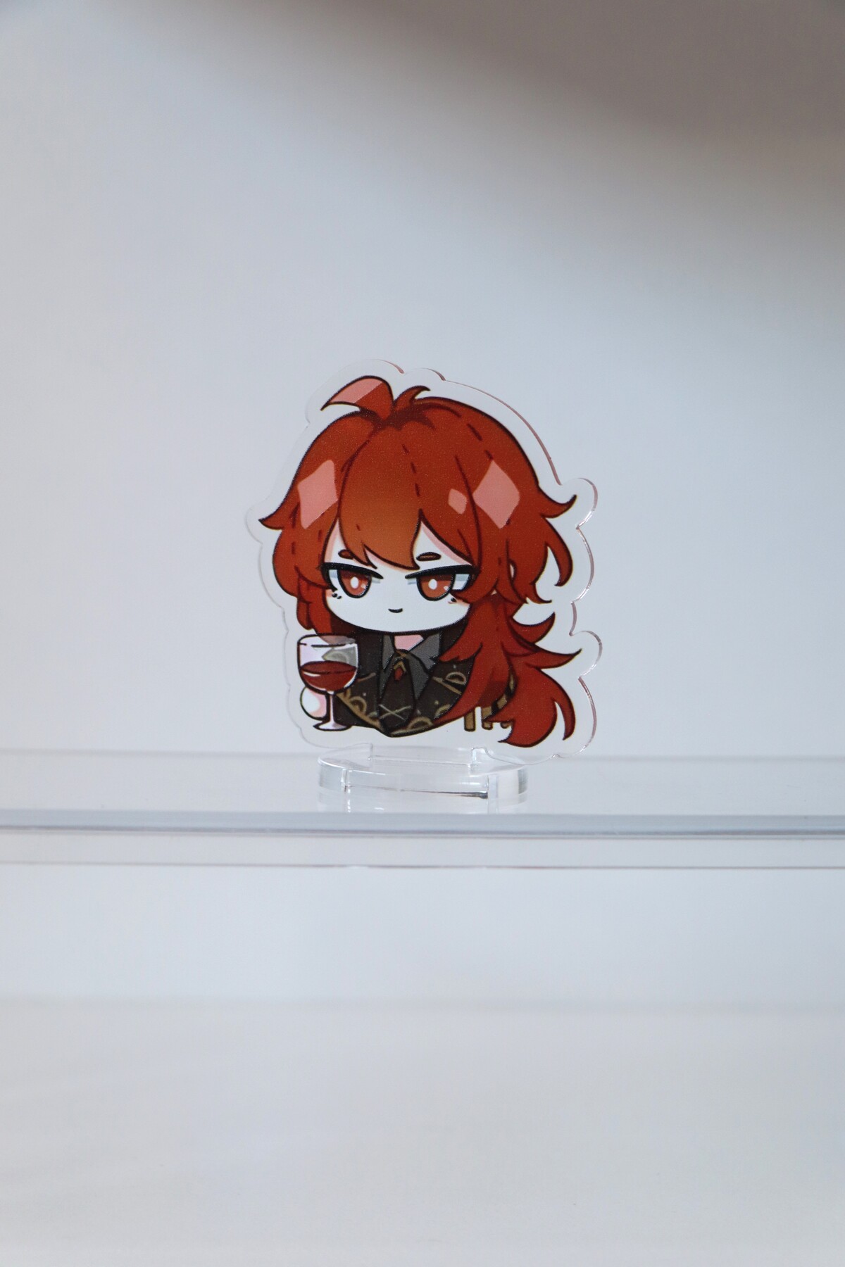 Genshin Diluc 5-6 CM Figür Stand - Anime Sevimli Stand