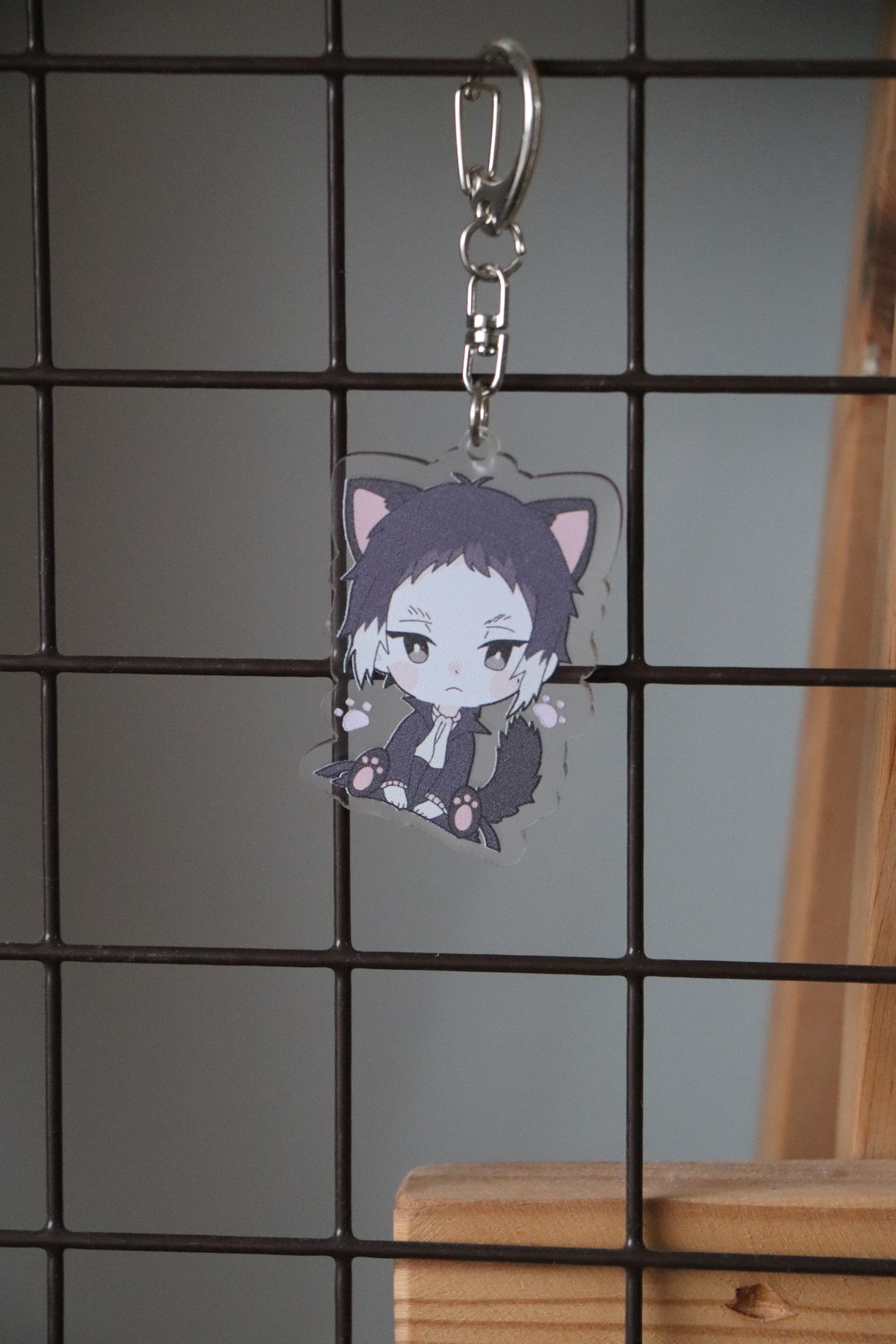 Bungou Stray Dogs Ryunosuke Akutagawa Anahtarlık -anime Anahtarlık Çanta Süsü