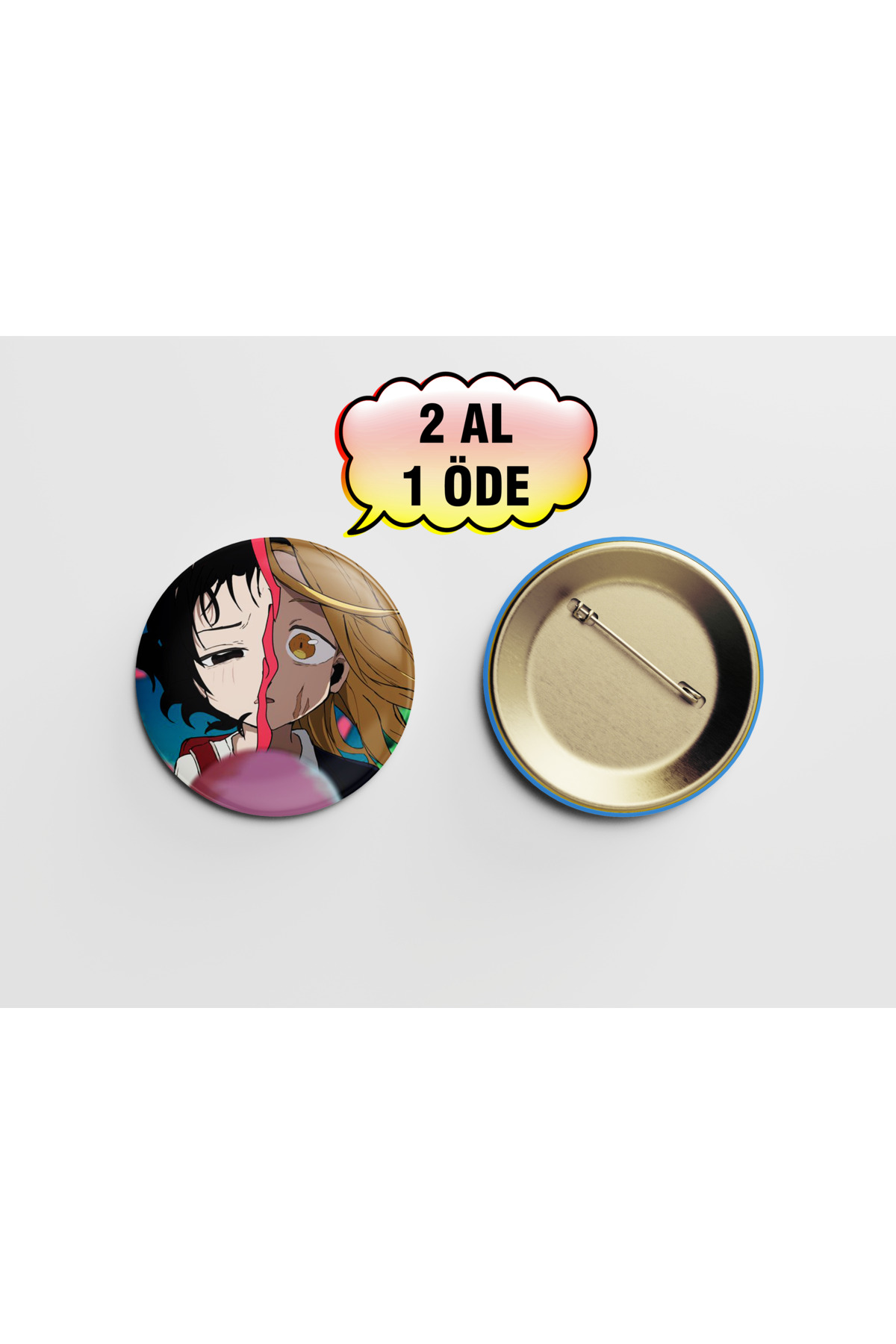 Takopi's Original Sin Kuze ve Marina 1 adet 44mm iğneli buton rozet