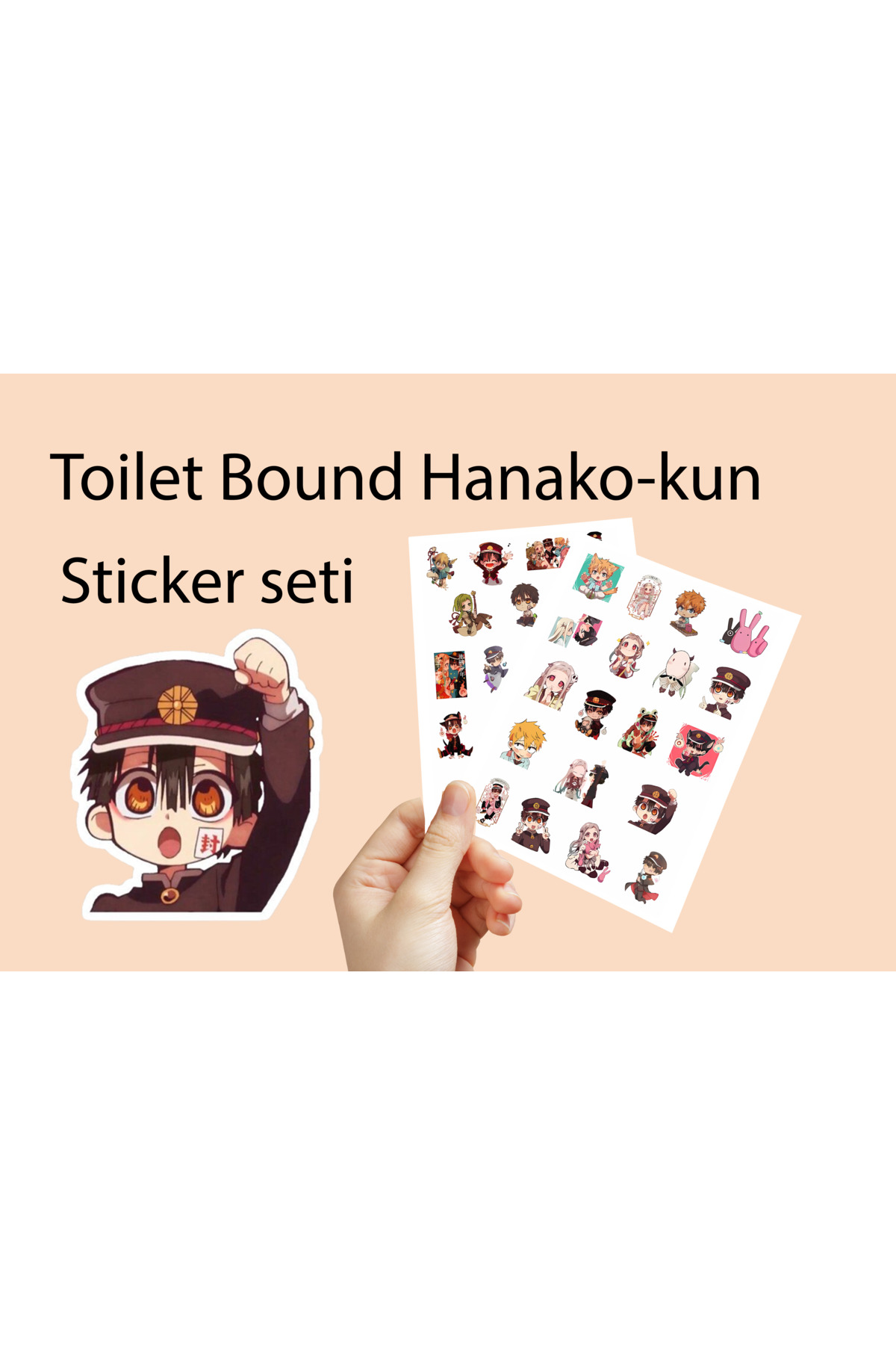 Toilet Bound Hanako-kun sticker seti 3 cm - Anime Sticker seti