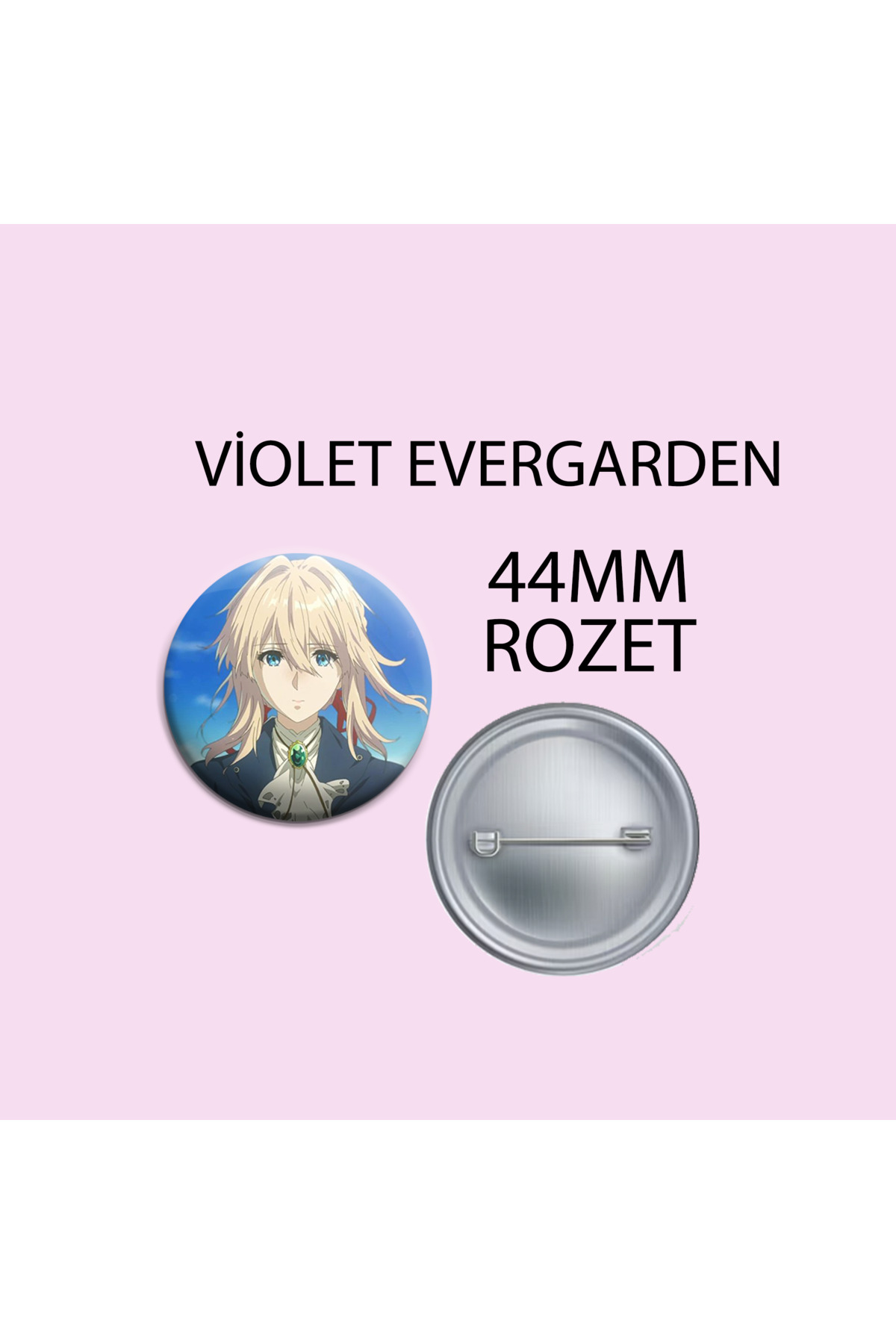 Violet Evergarden 44mm buton rozet - anime rozet