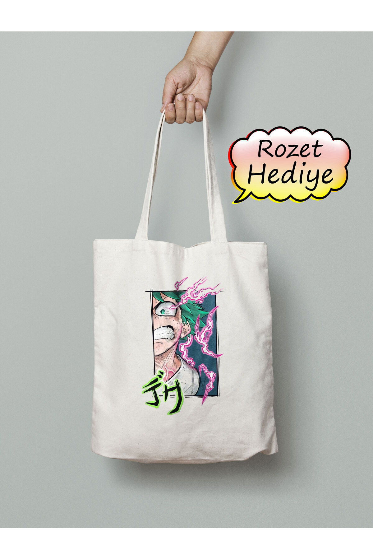 My Hero Academia Sevimli Bez Çantası 35x40 cm - Tote Bag- Anime Baskılı Çanta