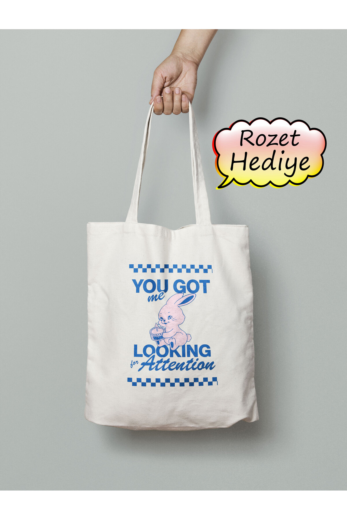 NewJeans Kpop Bez Çanta 35x40cm - Rozet Hediyeli