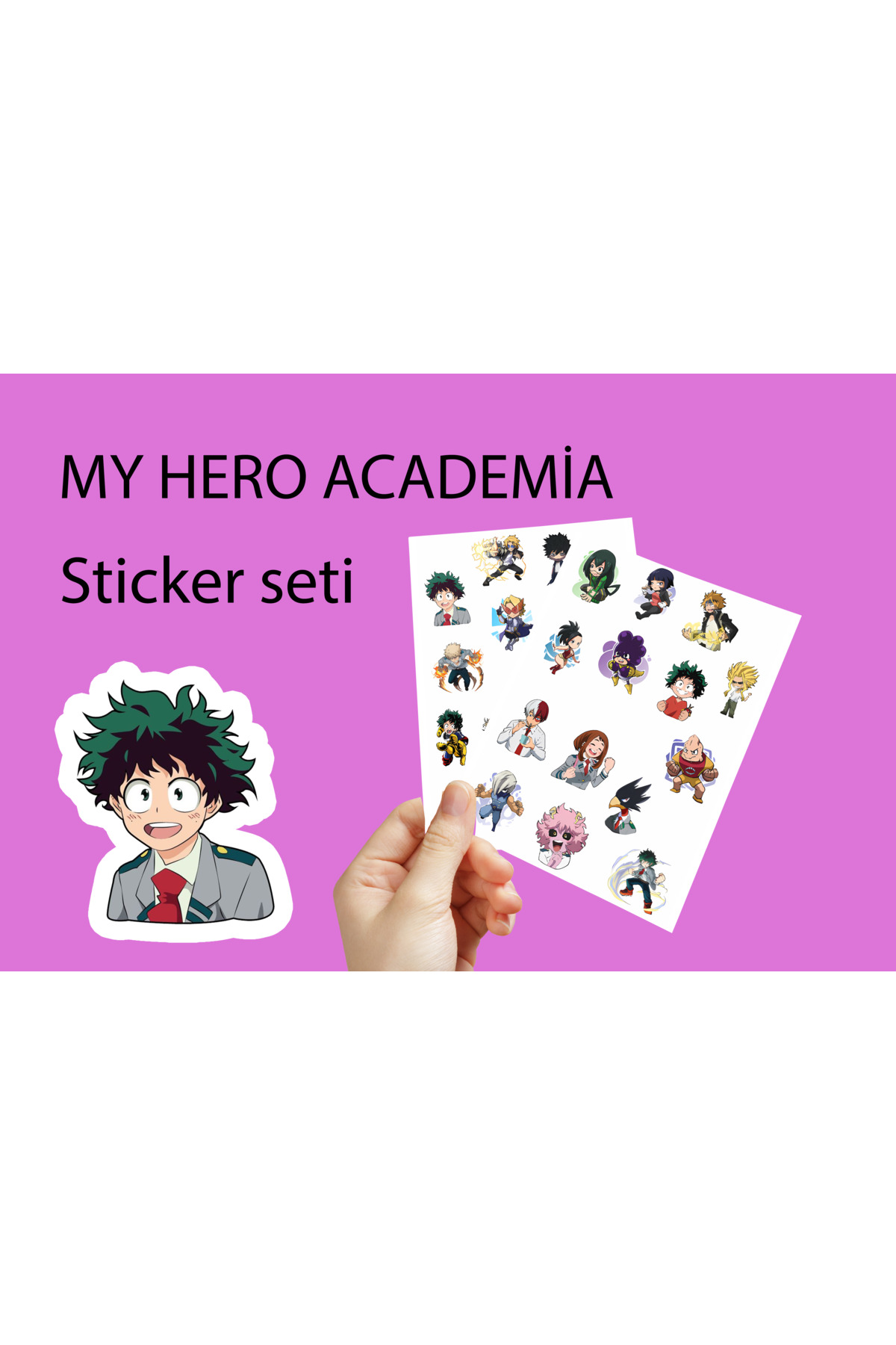My Hero Academia Sticker Seti 3,5 cm - Anime Sticker Seti