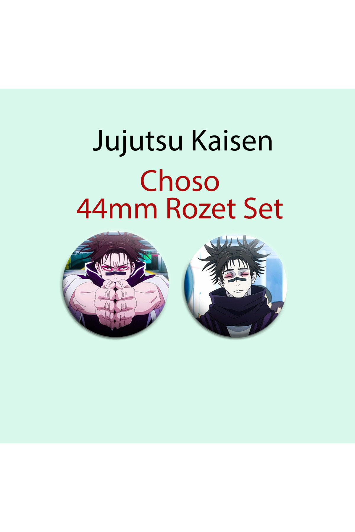 Jujutsu Kaisen Choso 2 adet 44mm Buton Rozet - 44mm Buton Rozet