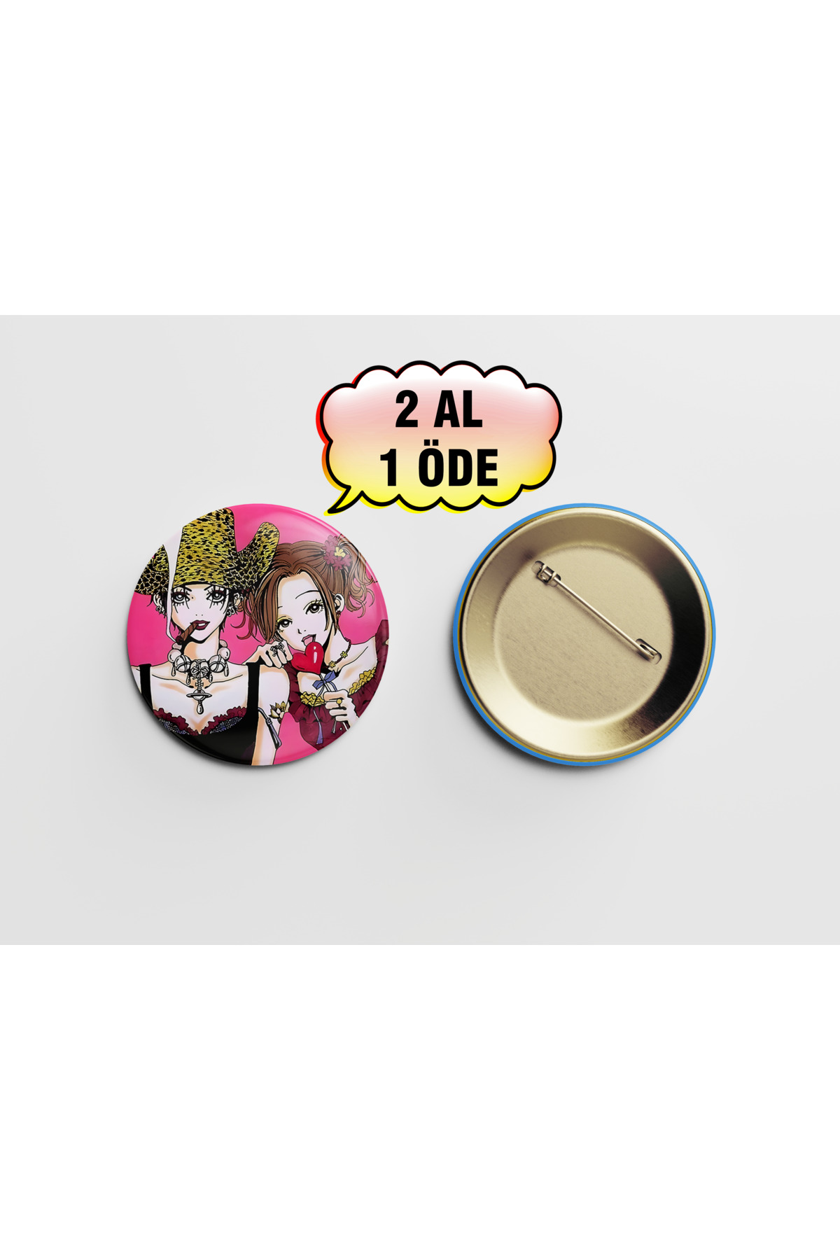 Nana Hachi 1 adet 44mm buton rozet- Anime rozet Nana