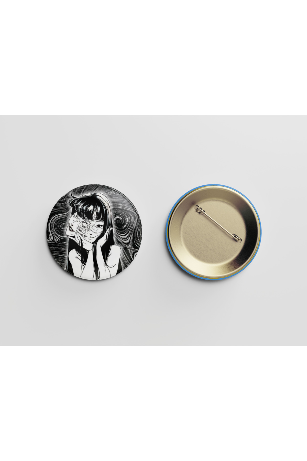 Junji ITO Tomie Kawakami 1 adet 44mm buton rozet - anime rozet