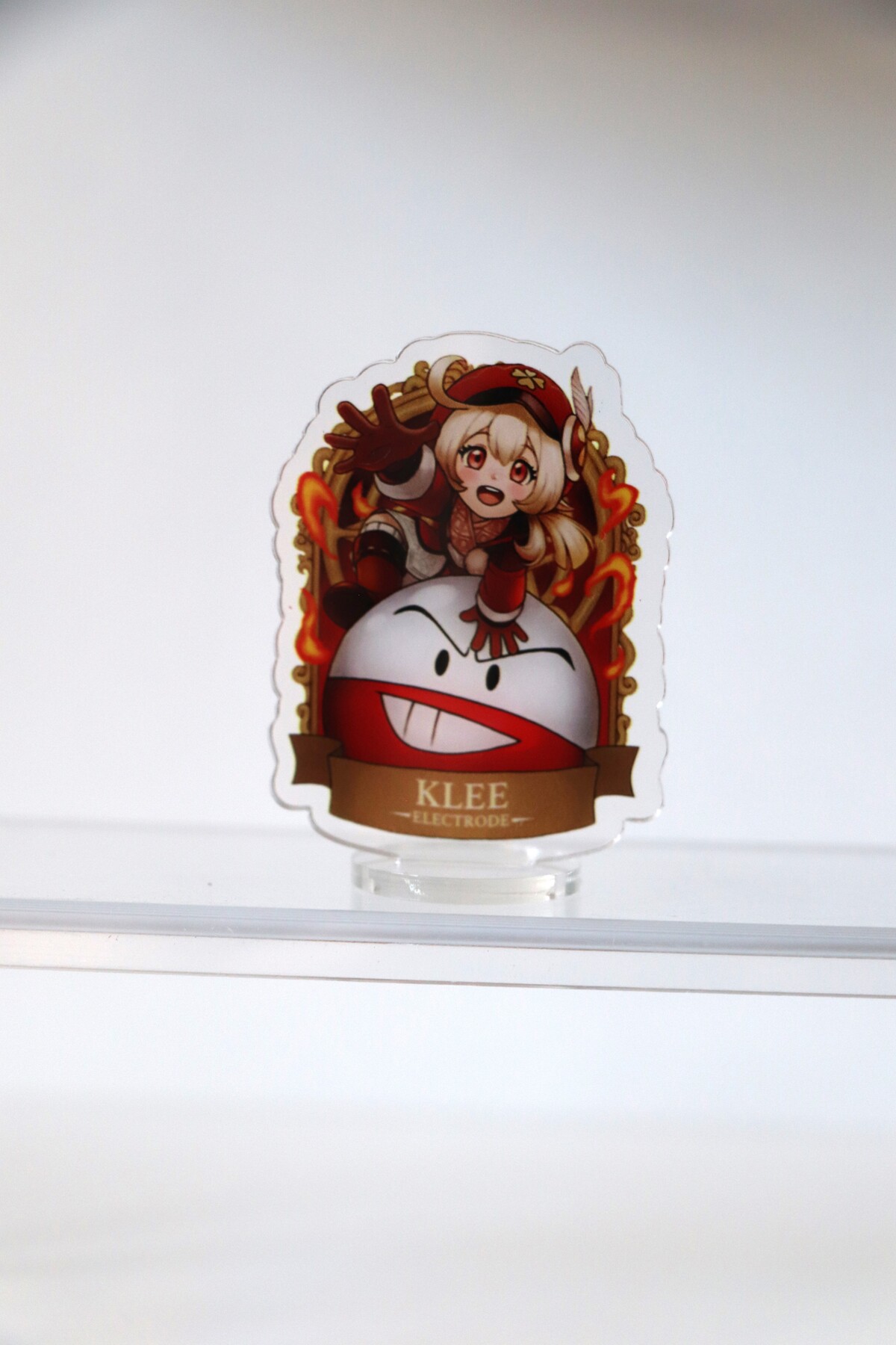 Genshin Klee 5-6 CM Figür Stand - Anime Kare Şeklinde Figür Oyuncak