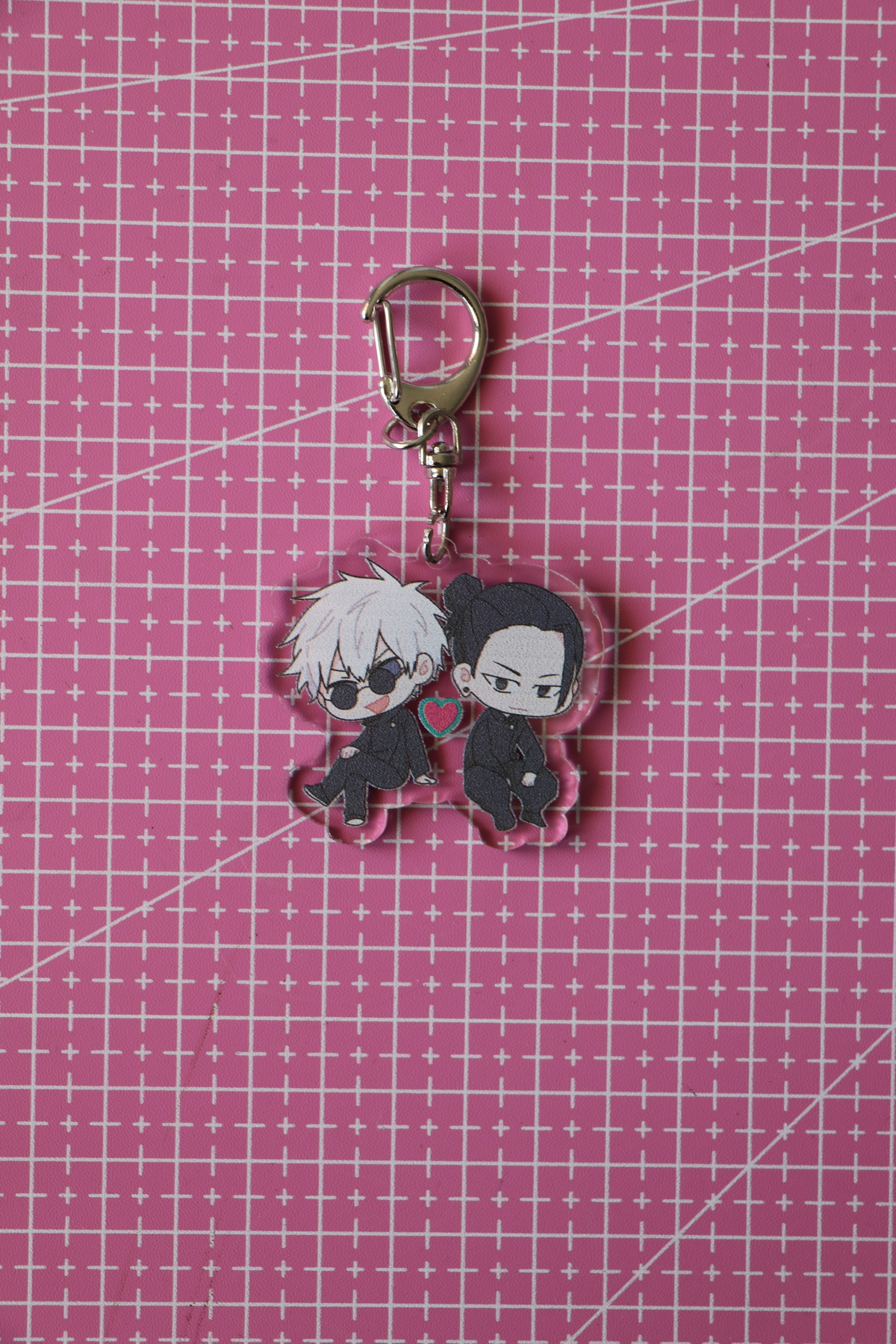 Jujutsu Kaisen Gojo x Geto 5cm Akrilik Anahtarlık - Çanta Süsü -Anime Aksesuar